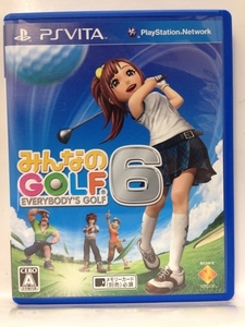 PSV『みんなのGOLF ６　PSVita』送料安_(ゆうメールの場合)