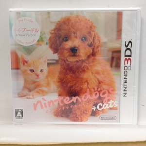 3DS[nintendogs + cats toy * poodle & Newf lens / new goods (. cover color fading )] cheap postage _( Yu-Mail when )