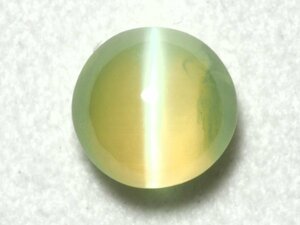 天然クリソベリルキャッツアイ ルース 1.450 ct、ソーティング付き、ケース入り