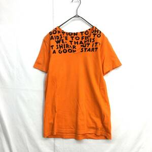 KZ6928★MaisonMartinMargiela : 07ss エイズTシャツ★S★オレンジ系 ここのえ メゾンマルタンマルジェラ