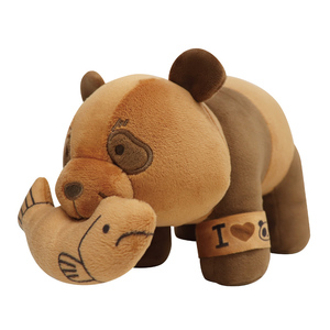 .. around war Panda. tree carving manner soft toy 