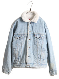 80s USA製 リーバイス 70609 デニム ボア ジャケット メンズ M / 古着 80年代 ヴィンテージ LEVIS ジージャン ブルゾン Gジャン 4ポケット