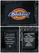 【US古着】Dickies ハーフジップアップセーター ニット ダークグレー M_画像9
