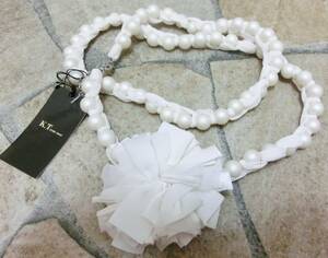  new goods *K.T KIYOKO TAKASE* pearl manner belt / necklace 