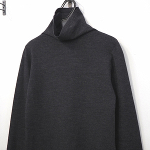 定価約25000円 ワイズ ハイネック ニット カットソー チャコール グレー 3 レディース M S Y’s YOHJI YAMAMOTO ヨウジヤマモト タートル