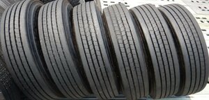 6本価格★パT7590■225/80R17.5 123/122L LT DUNLOP DECTES SP122★条件付送料無料★地山 夏タイヤ 4ｔ 中型 トラック ユニック バリ溝