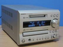 ONKYO★良品 メンテ済 動作良好★高音質 CD/MDチューナーアンプ MDLP対応★CD取説付★FR-X7A_画像3