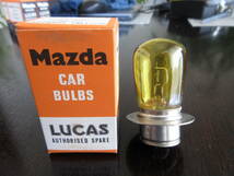 1.貴重!当時物デット LUCAS MAZDA BPFバルブ 12V48W No.685 電球 / BMC MINI ミニ Osram ジャガー Rover LOTUS AUSTIN MG TRIUMPH バンプラ_画像1