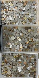 長　外貨おまとめ　硬貨　コイン　外国銭　ドル　ユーロ　元　など　総重量約5980g