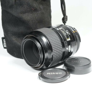 Nikon ニコン AF 105mm F2.8D MICRO ポーチ付き 動作OK /9495