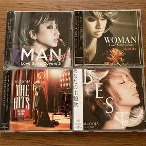 【4枚セット】Ms.OOJA /WOMAN,MAN,THE HITS, BEST あなたの主題歌 / カバーアルバム カヴァー ケース新品交換済み / 中古 CD