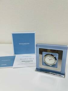 ☆腕時計☆可動品 #10765 WEDGWOOD ウエッジウッド インタグリオ ネオ クロック 置時計 箱付