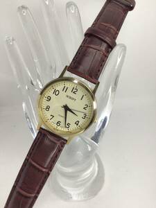 【SCRIPT】クォーツ腕時計　メンズ腕時計　中古品　稼働品　電池交換済　3-9 sh