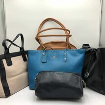 1円『豪華5点セット』人気高級ブランドまとめ コーチ COACH フルラ FURLA ジルサンダー クロエ アリソン トートバッグ ハンド レザー 本革_画像1