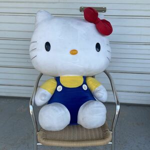 非売品 超特大ぬいぐるみ 〔高さ80cmよこ48cm〕ハローキティ ビッグサイズ 6才以上 株式会社サンリオ 展示品保管品　青