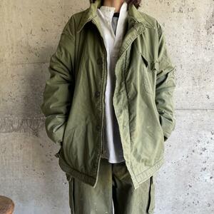 GDA20 本物 実品 70s US NAVY A-2 デッキジャケット XL