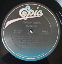 Cheap Trick In Color/1979年米国盤Epic PE 34884_画像3