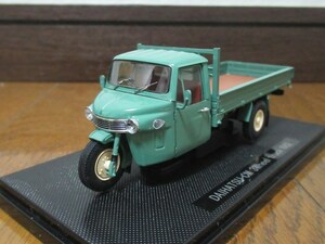 【訳あり】1/43ミニカー　ダイハツ　CM型3輪トラック　オート三輪　DAIHATSU　　1962年　緑/GREEN　エブロ【管理：1052】