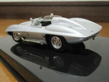 【未展示】1/43ミニカー　シボレー　コルベット　スティングレイ　Corvette　Stingray　1959年　銀/Silver　オートアート【管理：1054】_画像5