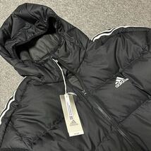 2XO（3XL)サイズ ★ 新品 adidas ESS MID Down Jacket アディダス ダウンジャケット エッセンシャルズ 黒 防寒 アウター 黒 GT141 4L_画像4