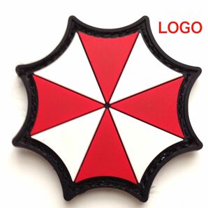 UMBRELLA LOGO PVCラバー パッチ ワッペン バイオハザード アンブレラ サバゲー リメイク ハロウィン