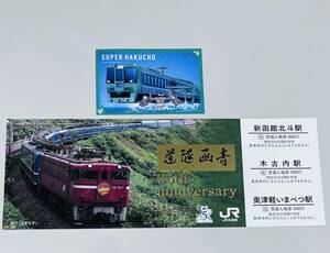 JR北海道●青函トンネル開業35周年記念入場券『北海道新幹線 木古内駅』