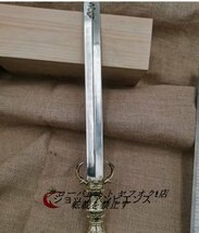 新入荷★ 密教法具 寺院用仏具 不動明王剣 三鈷剣 真鍮製磨き仕上げ 39cm_画像2