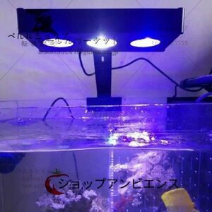 人気推薦★LED 水槽ライト アクアリウムライト 海水魚 サンゴ 海水槽 照明 調光 LED3個 高光度 長寿命 強力 水族館 組立簡単