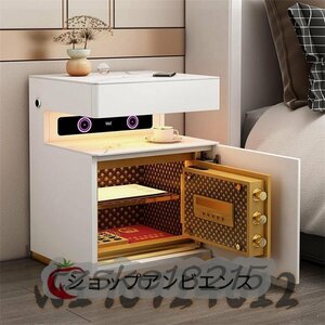  bedside table safe unification Home Smart rechargeable lock board simple modern bed room side cabinet .. storage box safe 