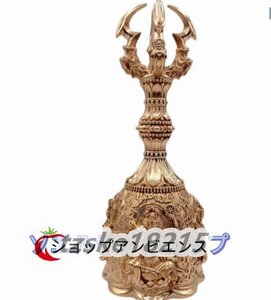 新入荷★密教法具 寺院用仏具」 四大明王 五鈷宝鈴 響銅製磨き仕上げ