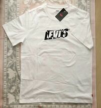 リーバイス Tシャツ 白 Lサイズ ロゴプリント_画像1