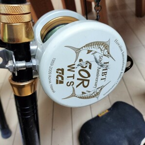 【最終値下げ】TICA TEAM50LB＆TICA TEAM 50R WTS DUAL DRUG 2SPEED トローリング限定リール、ロッド 2セットの画像3