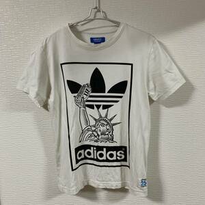 ★古着★ adidas(アディダス) x NIGO(ニゴー) - コラボTシャツ Lサイズ 白色 adidas Originals by NIGO アディダスオリジナルス ★古着★