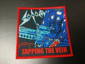 SODOM 刺繍パッチ ワッペン tapping the vein ソドム / slayer exodus testament kreator destruction motorhead metallica iron maiden