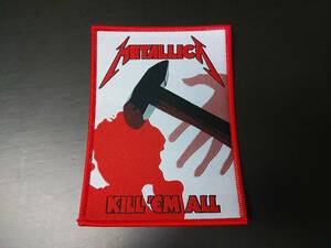 METALLICA 刺繍パッチ ワッペン Kill 'Em All メタリカ / slayer motorhead judas priest iron maiden venom exodus sodom