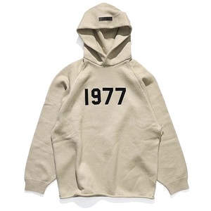 未使用【FOG ESSENTIALS】エッセンシャルズ 1977 HOODIE KNIT ニットパーカー WHEAT L 新古