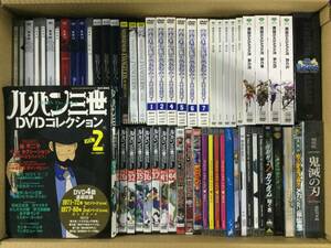 【F8101/120/0】ジャンク★DVD★アニメ中心★まとめ★セット★大量★合計72本前後★ルパン三世★鬼滅の刃★銀魂★戦国BASARA★DMC★他