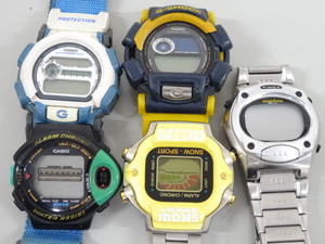 ジャンク 5点セット まとめ TIMEX タイメックス IRONMAN アイアンマン CASIO G-SHOCK Gショック JP-200W DW-003 他 メンズ デジタル 腕時計