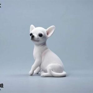 JXK チワワ 可愛い 犬 動物 リアル フィギュアPVC プラモデル 大人のおもちゃ 模型 6cm級 スタチュー 犬好き 誕生日 プレゼント 置物 2034Aの画像2