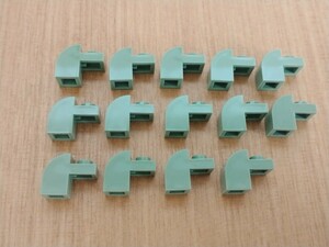 レゴ　カーブトップブロック　14個　サンドグリーン色　パーツ　部品取り用　LEGO