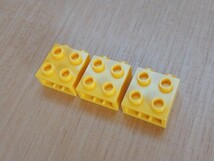 レゴ　スタッドブロック　3個　イエロー色　パーツ　部品取り用　LEGO_画像3