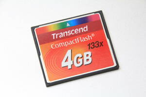 4GB CFカード　 Transcend　133x　コンパクトフラッシュ　トランセンド