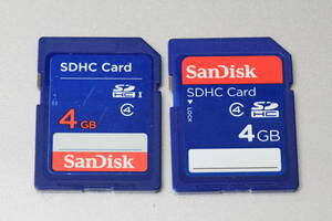 4GB SDHCカード　SanDisk ●2枚セット●