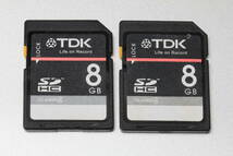8GB SDHCカード　 TDK ●2枚セット● _画像1