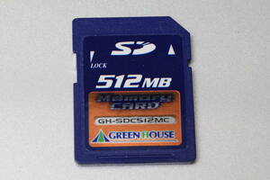 512MB SDカード　GREEN HOUSE