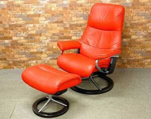 エコーネス Stressless View ストレスレスチェア・ビュー シグニチャー オットマン付（M)　W3804001