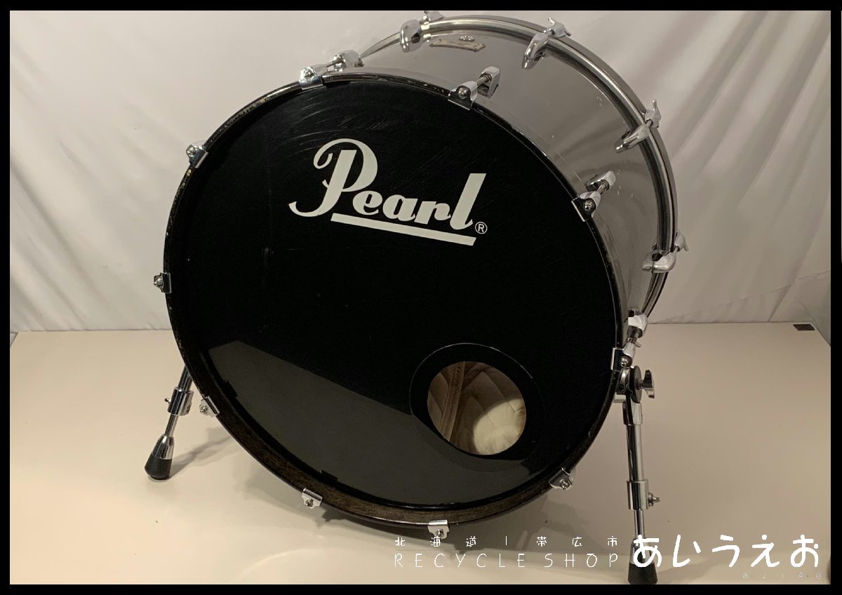 3N230920 ② Pearl バスドラム REMO EMPEROR USA 直径約58㎝ ジャンク-