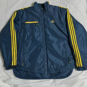 adidas ナイロンジャケット　ビンテージ　ジャンバー　90s アメリカMサイズ　Lサイズ　古着