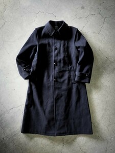 オーストリア製【美品/名作】SCHNEIDERS Loden Coat size-44 シュナイダー ネイビー ローデンコート ウール ステンカラー 80s 90s vintage
