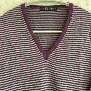 Vネックセーター トゥモローランド wool100% ウールニットVネック ウールニット